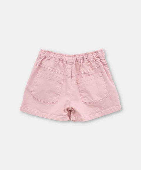 Short Para Niña En En Tela Suave Color Rosado