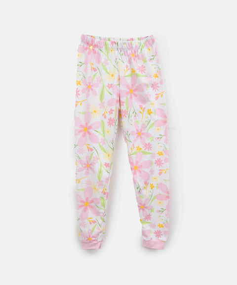 Pijama Manga Larga Y Pantalón Para Niña En Tela Suave Color Rosado