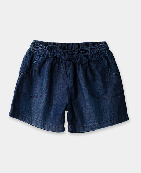 Short Para Recién Nacida En Denim Color Índigo