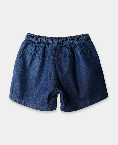 Short Para Recién Nacida En Denim Color Índigo