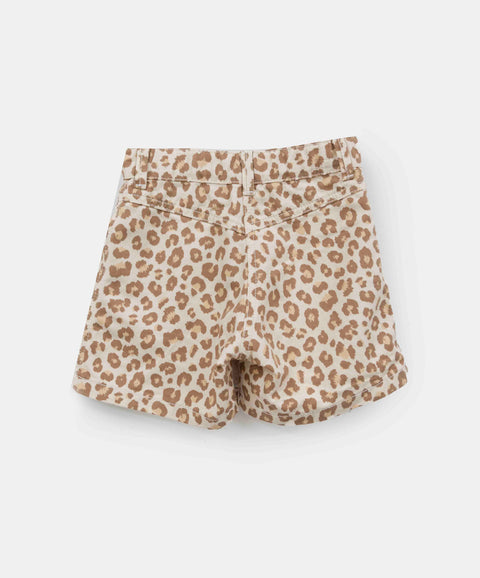 Falda Short Animal Print Para Niña