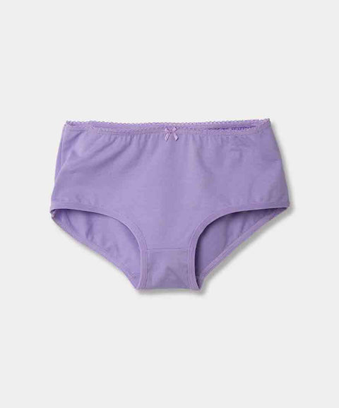 Paquete De Panties X3 Para Niña En Algodón Color Lila Aqua Y Fucsia