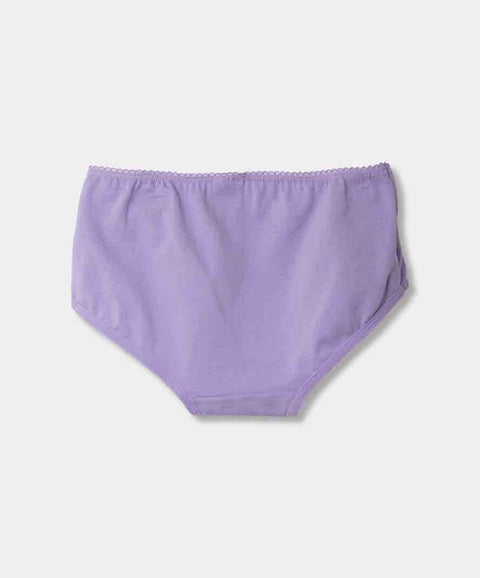 Paquete De Panties X3 Para Niña En Algodón Color Lila Aqua Y Fucsia