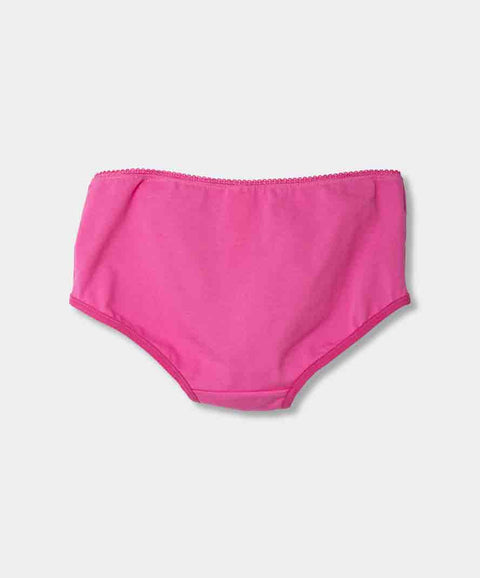 Paquete De Panties X3 Para Niña En Algodón Color Lila Aqua Y Fucsia