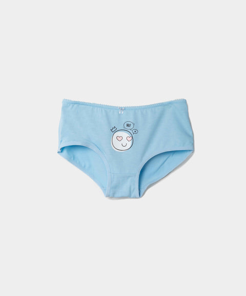 Paquete De Panties X3 Para Niña En Algodón Color Gris Blanco Y Azul