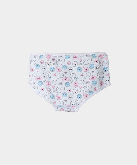 Paquete De Panties X3 Para Niña En Algodón Color Gris Blanco Y Azul