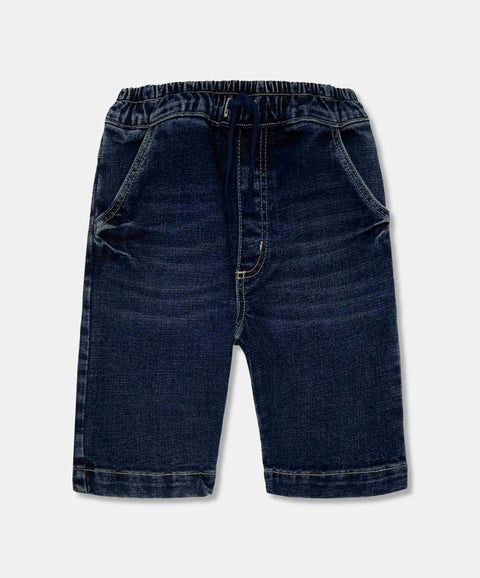 Bermuda Para Niño En Denim Tono  Medio Oscuro