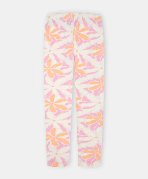 Leggings Estampado Para Niña En Licra Color Rosado