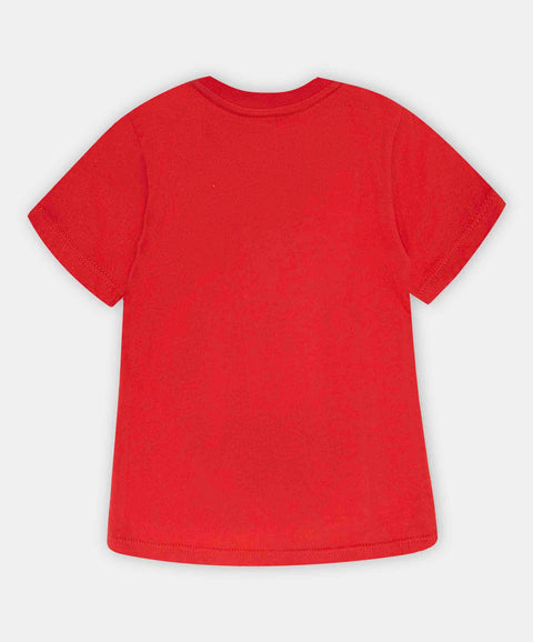 Camiseta Para Recién Nacido En Tela Suave Color Rojo