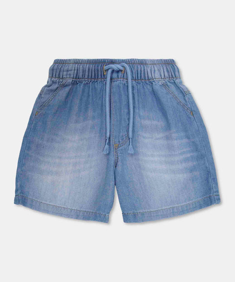 Bermuda Para Recién Nacido En Denim Tono Claro