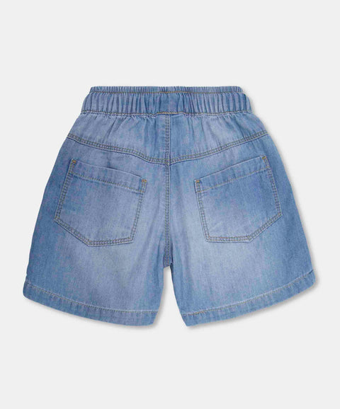 Bermuda Para Recién Nacido En Denim Tono Claro