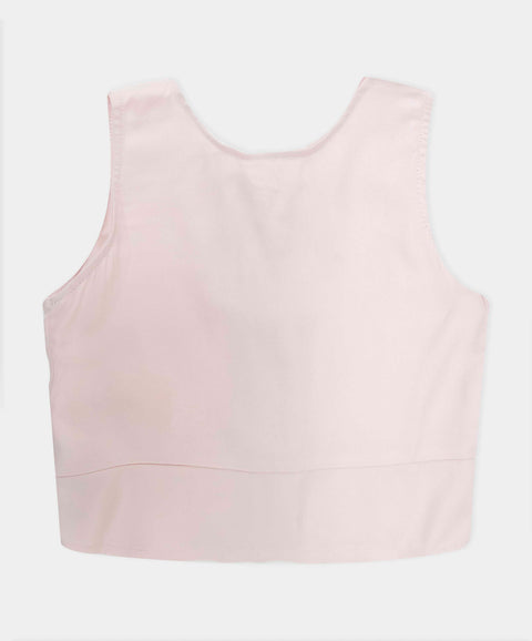 Blusa Manga Sisa Para Niña En Tela Suave Color Rosa Pálido