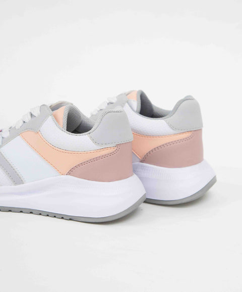 Tenis Para Niña En Material Sintético Color Blanco