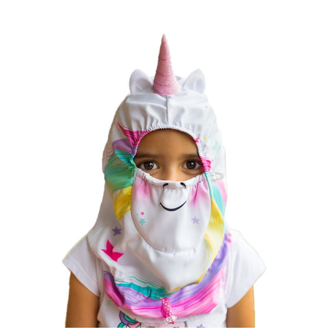 Balaclava para niña color blanco