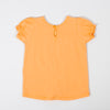 Camiseta para recién nacida en licra color amarillo