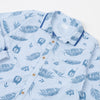 Camisa manga larga para niño color azul