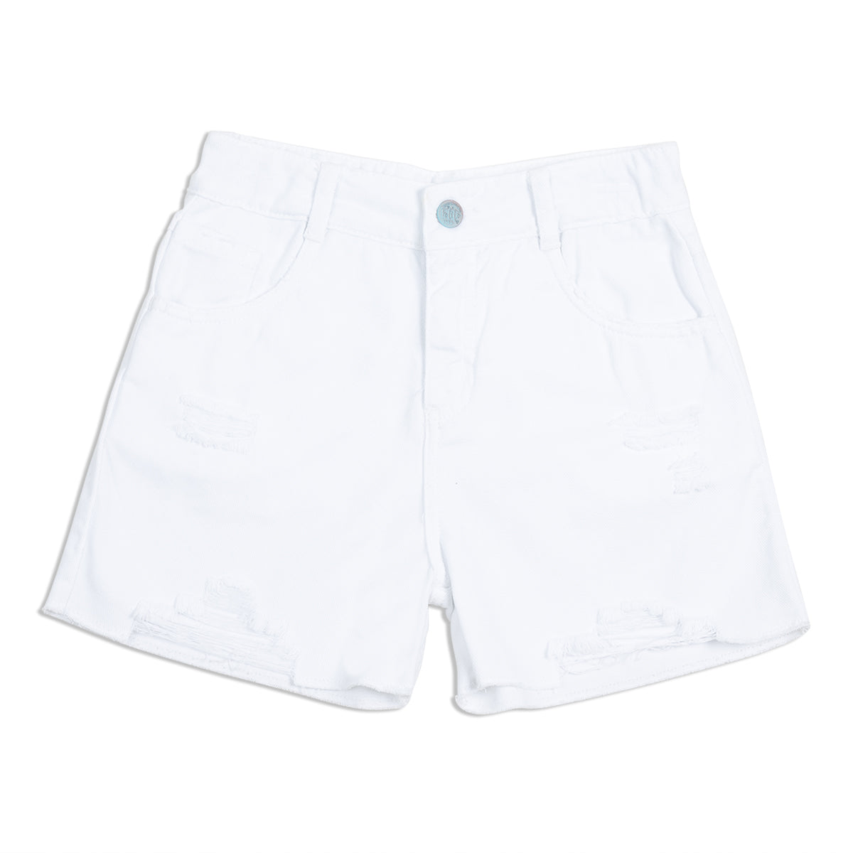 Short para ni a en algod n color blanco POLITO