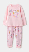 Pijama para bebé niña en tela suave color rosado