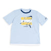 Camiseta para niño en tela suave color azul cielo