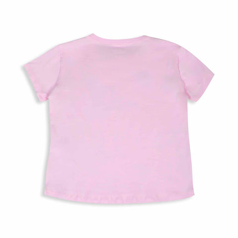Camiseta para niña en licra color rosado