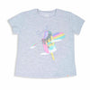 Camiseta para niña en licra color blanco jasped