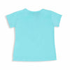 Camiseta para bebé niña en licra color aqua