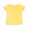 Camiseta para bebé niña en licra color amarillo o mandarina
