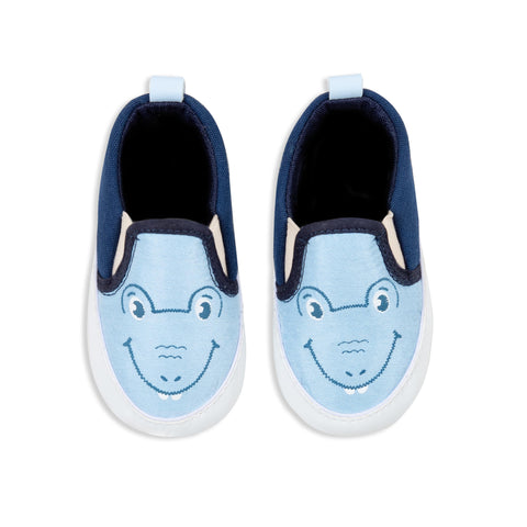 Zapatos para recién nacido en tonalidades azules
