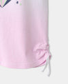 Camiseta Para Bebé Niña En Licra Color Blanco y Rosado