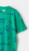 Camiseta para niño en tela suave color verde