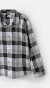 Camisa manga larga para niño color gris claro