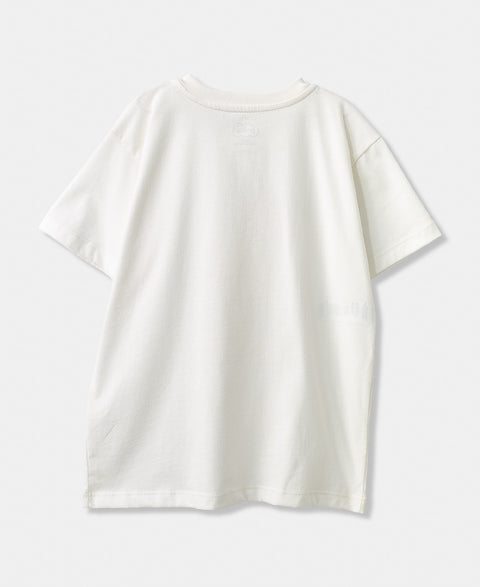 Camiseta para bebé niño en tela suave color marfil