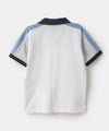 Camiseta tipo polo para bebé niño en algodón color blanco
