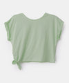 Camiseta para niña en licra color verde