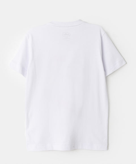 Camiseta Navidad para niño en tela suave color blanco
