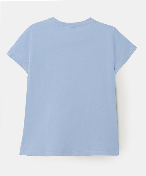Camiseta para bebé niña en licra color lila