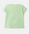 Camiseta para bebé niña en licra color verde