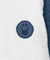 Chaqueta para bebé niño en algodón color blanco con azul