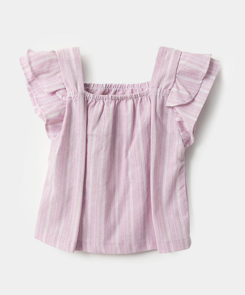 Blusa para niña en gaucha color lila o verde