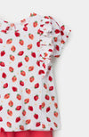 Conjunto de jogger con blusa para recién nacida en tela suave color fresa