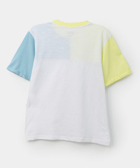 Camiseta para niño en tela suave color crudo