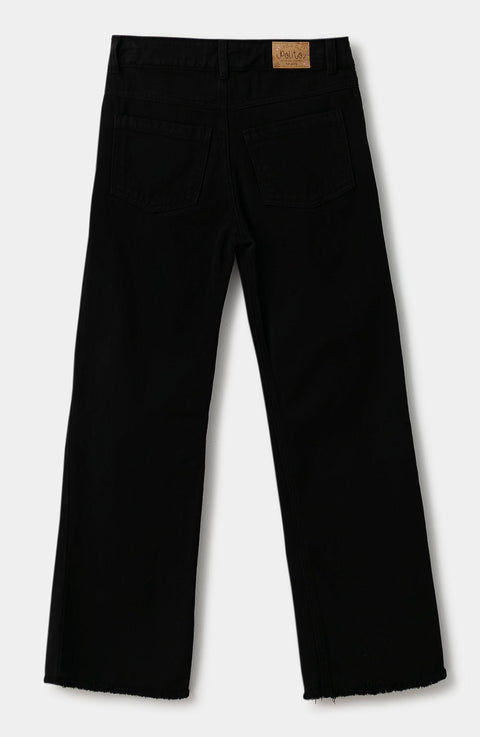 Pantalón para niña stretch color negro