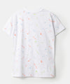 Camiseta manga corta para bebé niño en tela suave color blanco